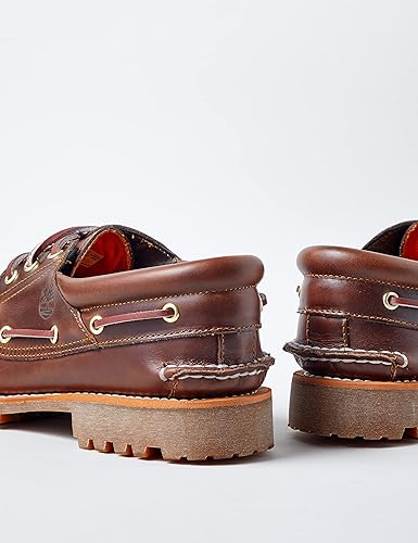 Timberland Men's Classic Eye Lug Boat Shoes, Brown Full Grain