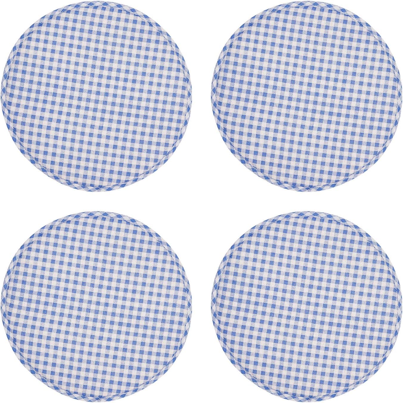 The Bar Stool Cushions Surface Is Made Of Cotton And Linen And The Interlayer Is Filled Sponge The Back Is Anti Slip Latex Buckle Strap Diameter Is About 13 Inch 33cm Thickness Is 0 79 Inches 2cm Suitable For 11 4 14 2 Inches Round Stool Function