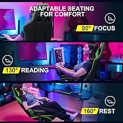 GTRACING Gaming Chair with Footrest, Ergonomic