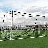 QuickPlay GS Galvanized Steel Soccer Goal - Heavy-Duty, Metal Goals | Galvanized steel frame, Rust-resistant &amp; all-weather, Deep knotless net, Regulation Sizes, Backyard &amp; Outdoor