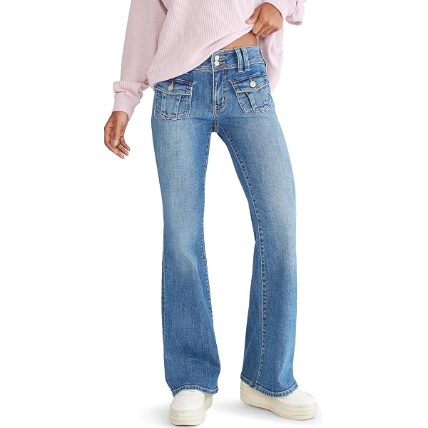 Jeans Aéropostale Femme - Coupe Bootcut Skinny - Taille 0 - Délaver Clair - Occasion En Très Bon état