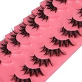 Mavphnee Half Lashes Fox Style 8 Pairs Natural Clear Band 3D PBT False Eyelashes view 7