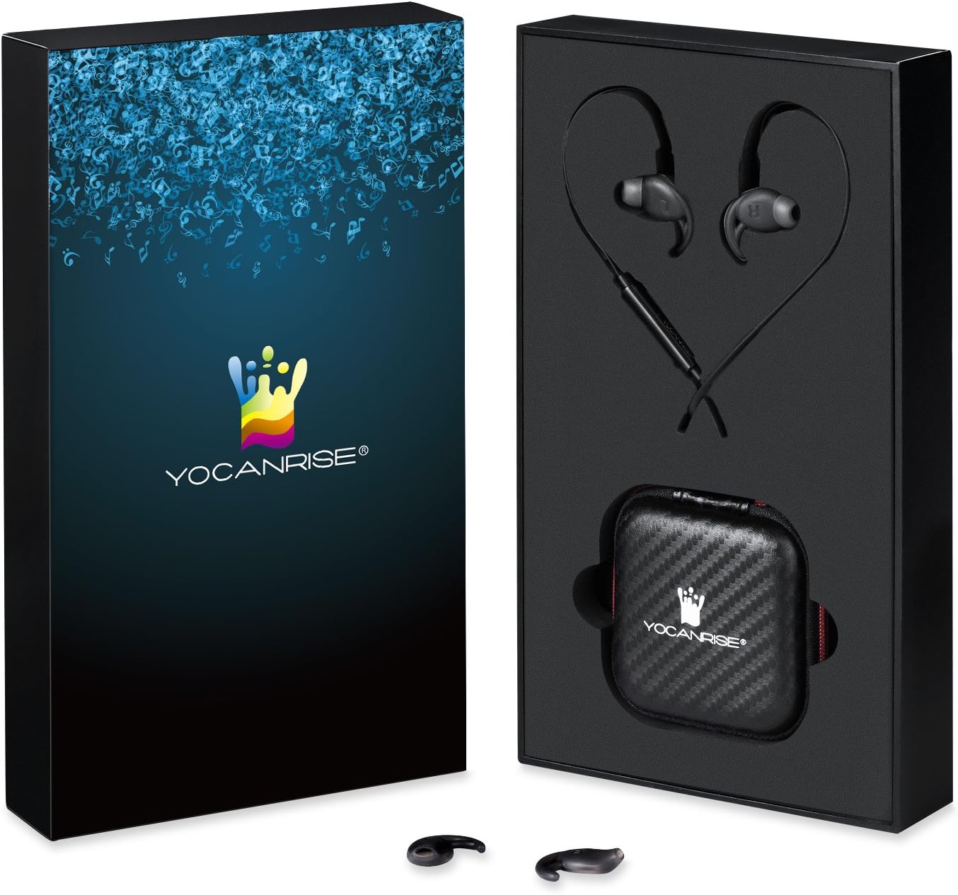 IIGOCG EARPHONES, SPORT EARBUDS HIFI IN-EAR NOISE ISOLATING 3.5MM Earbud Headset Stereo Quality Headphones For iPhone, iPod, iPad, MP3 Players, Samsung Galaxy, Nokia, HTC, Nexus, BlackBerry etc