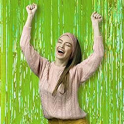 Voircoloria 3 Pack 3.3x8.2 Feet Neon Green Foil