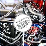 URAQT Parking Heater Exhaust Pipe 200CM Stainless Steel Car Diesel Exhaust Hose view 7