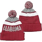 Ofxxu College Team Color Beanie - Fashion Knit Pom-Pom Hat Soft Headwear Cuffed Winter Hat Sport Fans Gift for Men Women Kids