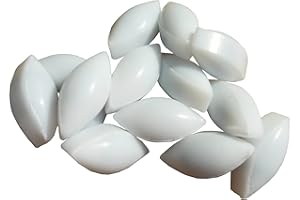 BBTCTY Magnetic Stirrer Stir Bar PTFE Magnetic Mixer Stir Bars (7x15mm, Olive Shape, 10pcs)