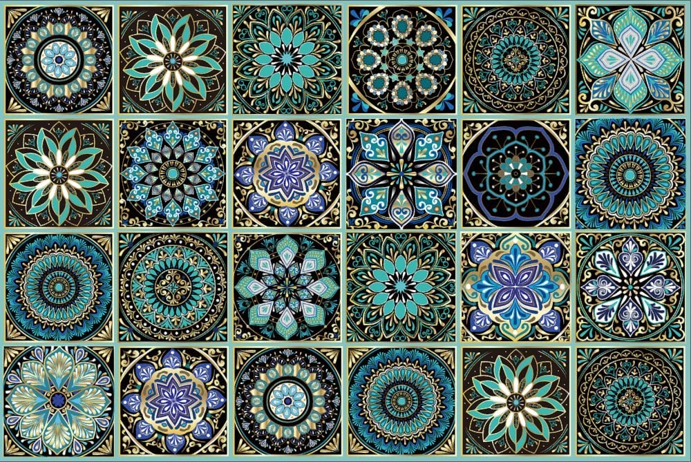 Photo 1 of  Peel and Stick Tile Stickers-DIY Decor,4x4Backsplash Tile Decals Waterproof Self-Adhesive Square Wall Stickers for Kitchen Bathroom Furniture Living-Room Wall Decor,Best When adhered to Tiles