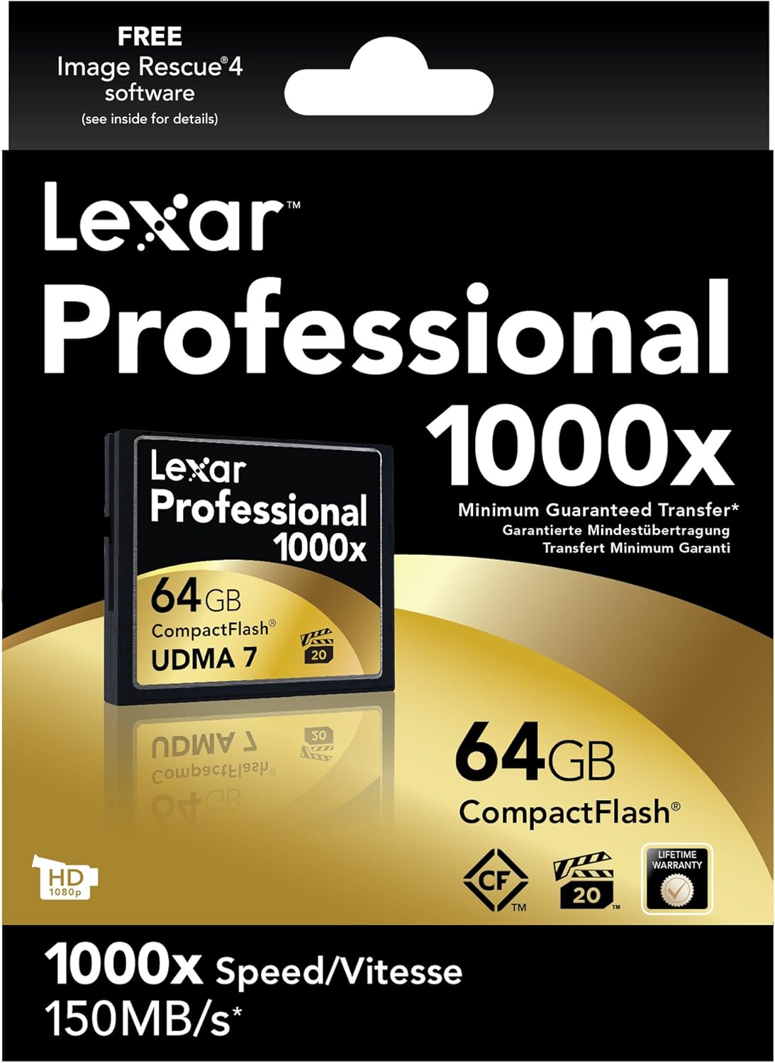 Lexar Professional 1000X Compact Flash 64GB Memoria Compact Flash de