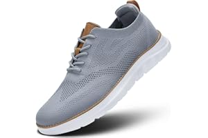 MEVLZZ Mens Casual Dress Oxfords Shoes Fashion Mesh Work Business Walking Sneakers Comfortable Lightweight Soft Sole