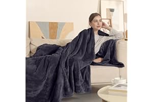 COZYTY Heated Blanket Electric Blanket Full Size, Super Soft Cozy Upgraded Flannel Heating Blanket with 6 Heating Levels & 1-10 Hours Auto Off, Fast Heating & Overheat Protection, 72" x 84", Dark Gray