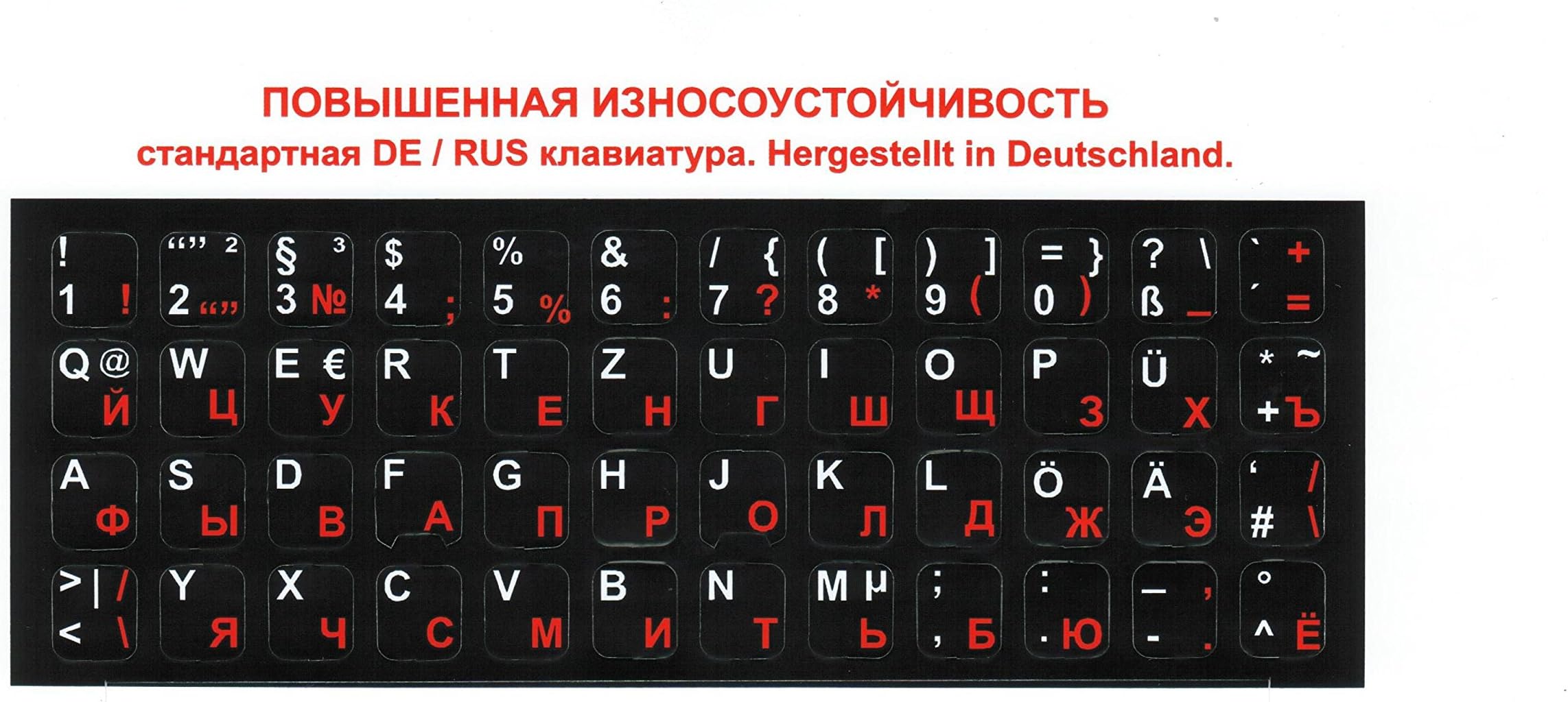 MiNGFi Arabic Non Transparent Keyboard Stickers White Letters on Scrub Black Background