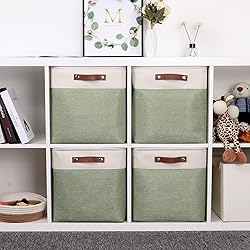 Temary Cube Storage Baskets for Shelves 4pack