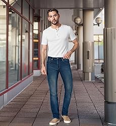 ETHANOL Mens Super Comfy Straight Stretch Knit