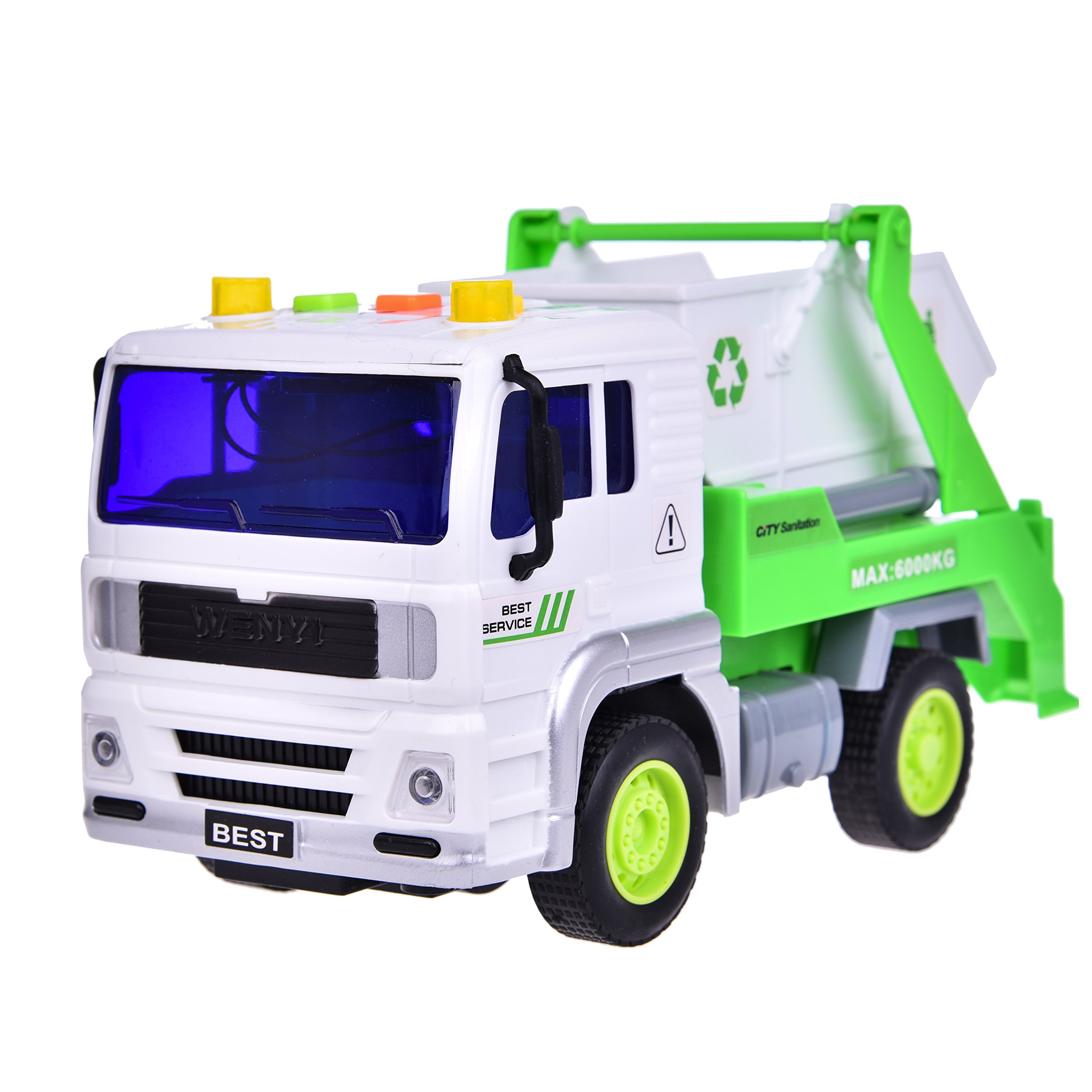 Recycle Trash Trucks Garbage Dump Truck Toys Friction Powered Kids