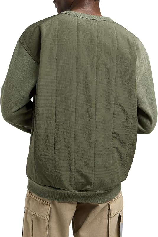 - Felpa Uomo - Vestibilità Comoda - Utility Crew Sws - Oak Moss