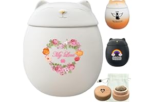 Handmade Cat Urn,Pet Urn,Pet Urns for Cats,Cremation Keepsake for Cats,Cat Urns for Ashes,Urns for Cats,Pet Memorial Box| (Wh
