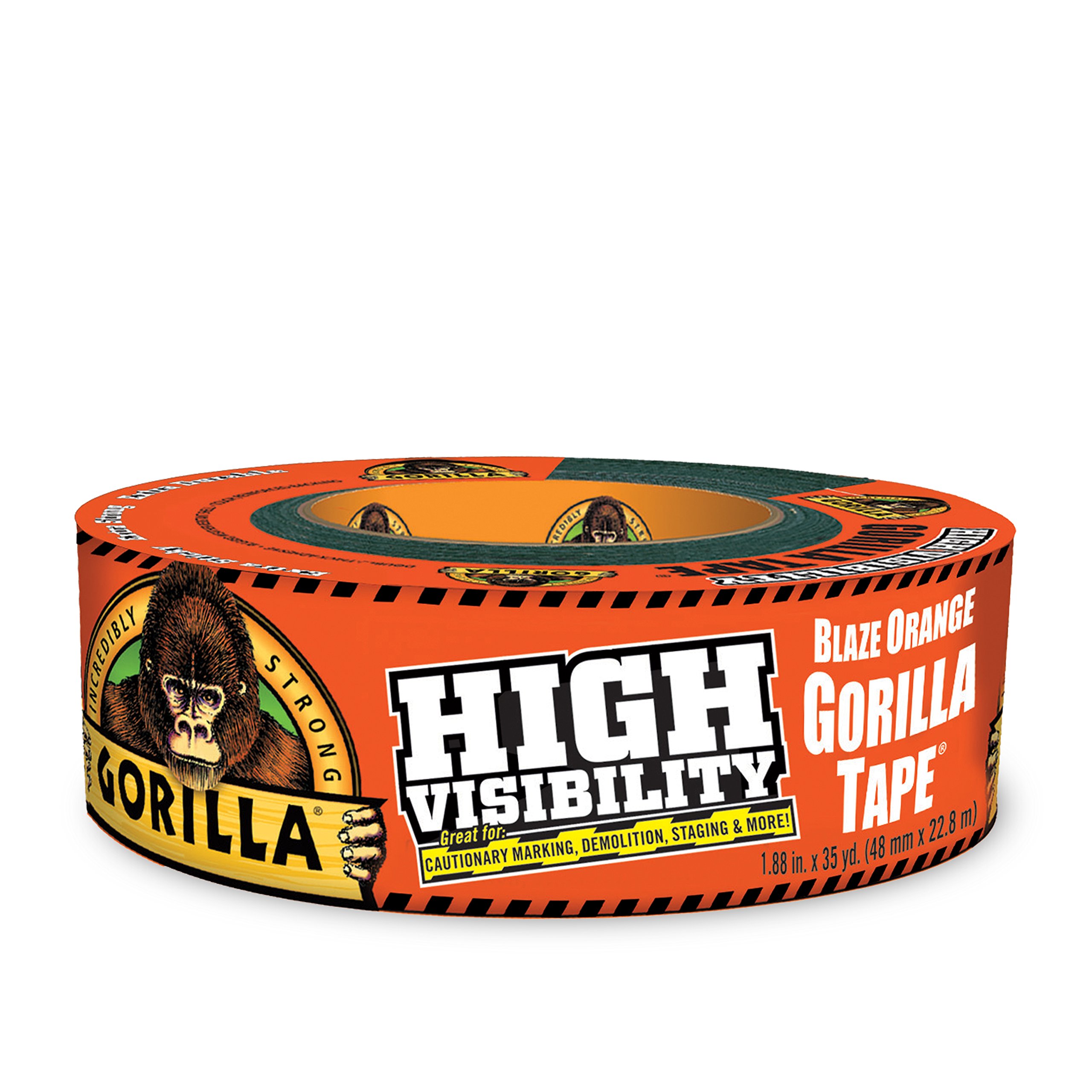 Gorilla 6004002 Tape, High Visibility Duct Tape, 1.88" x 35 yd, Blaze