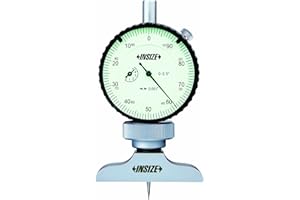 INSIZE 2341-E1 Dial Depth Gage, 0.001" Dial Indicator Graduation, 0" - 1.2"