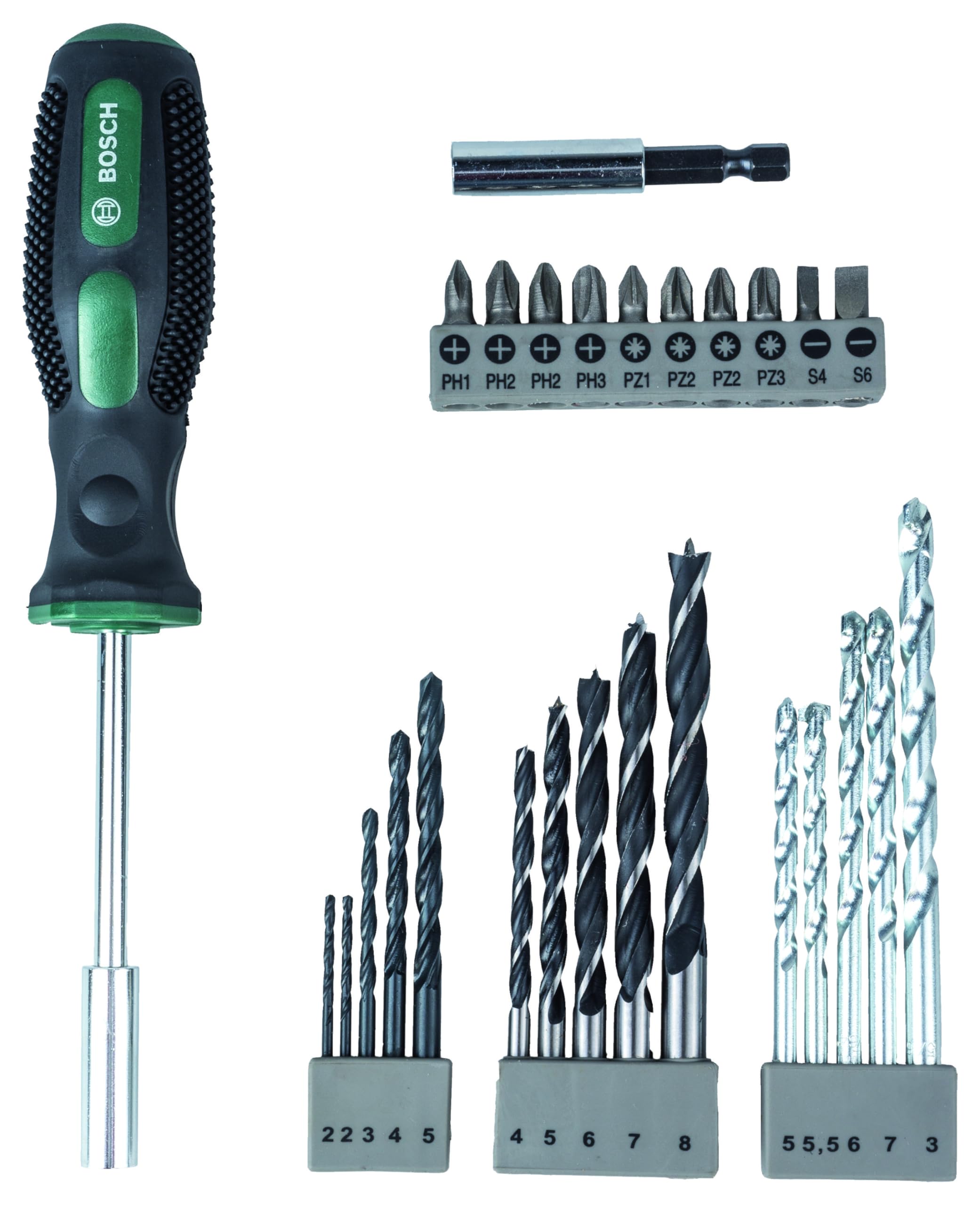 Bosch Promotion 2607017201 Drill Bit Set with Screwdriver