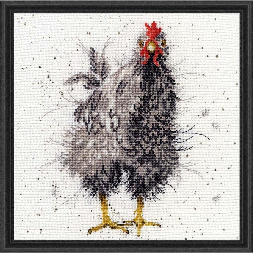Bothy Threads Cross Stitch Kit - Wrendale Designs - Curious Hen, Multi Colour, One