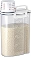 Asvel 7509 Rice Container Bin with Pour Spout Plastic Clear 2KG