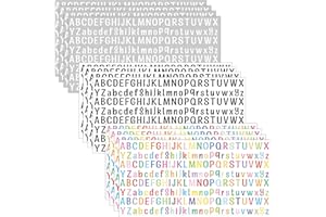 AVERZELLA 2500 Pieces 12 Sheets Letter Stickers,Mix-Colors Small Deco Stickers Waterproof Alphabet Stickers,1/2" Half in Mailbox Sticker Vinyl Stick On Letters for Mailbox,Window, Water Bottles,DIY (0.5 Inch)