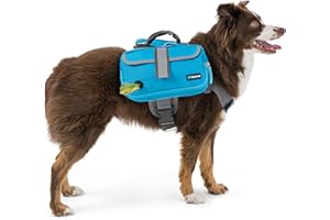 PetAmi Dog Backpack for Medium & Large Dogs, Saddle Bag for Dogs to Wear for Hiking, Pet Backpack Harness Dog Pack with Reflective Side Pockets for Walking Running