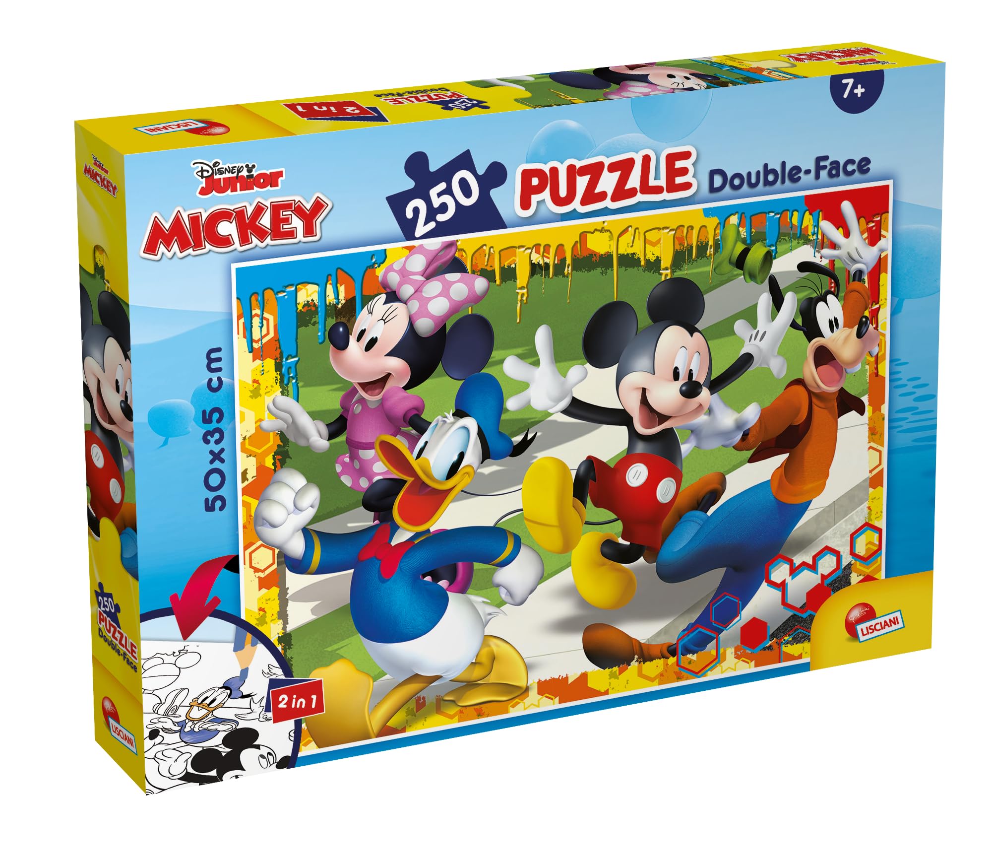 Lisciani 48113 Disney: Mickey Mouse on the Beach Puzzle, Multicolour, One Size
