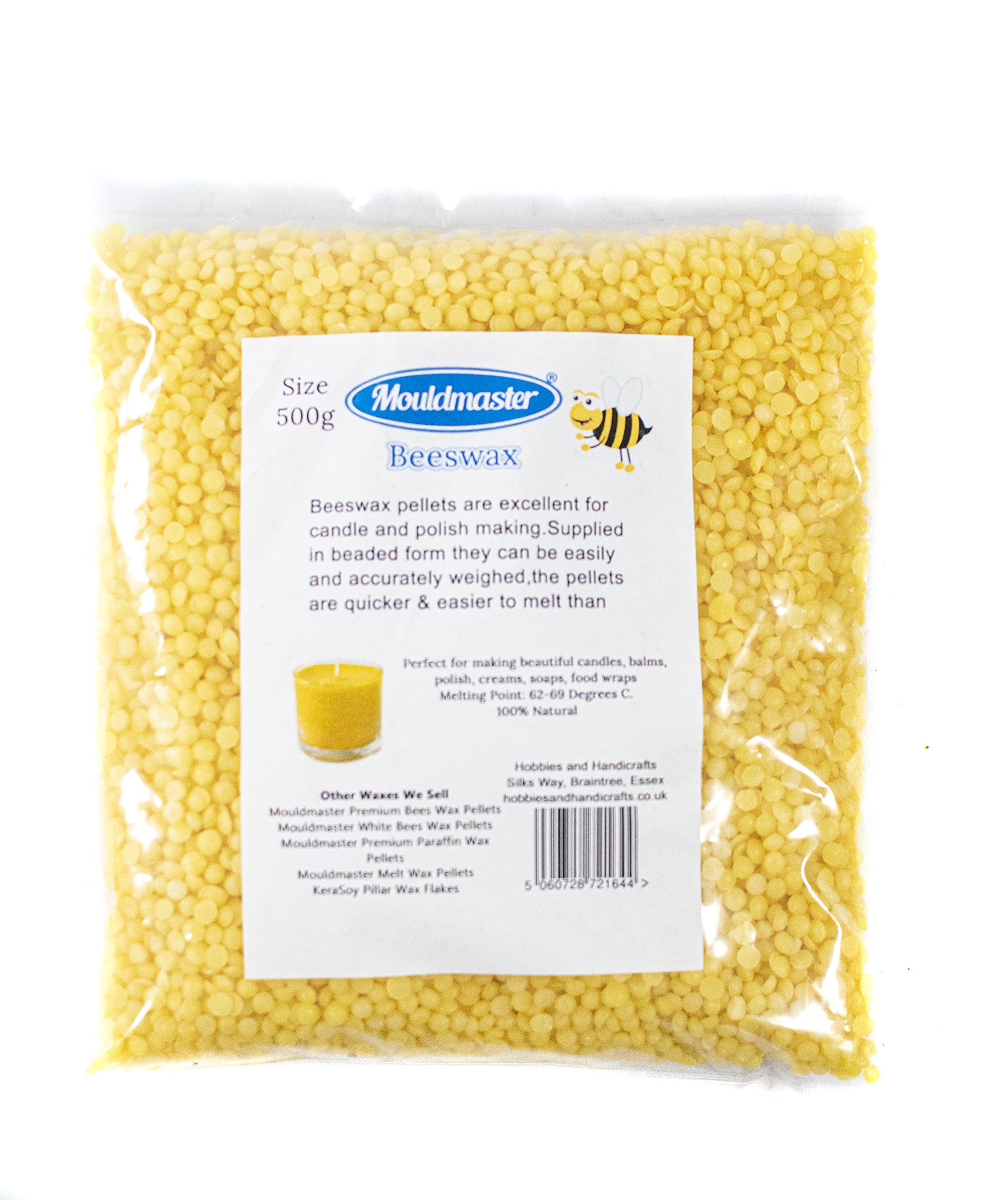 Mouldmaster Bees Wax, Yellow, 500g