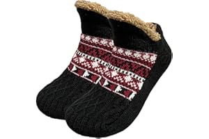 Vebroert Fuzzy Slipper Socks for Men - Women Warm Cozy Fleece Ultra-thick Gripper Winter Fluffy Non Slip Grip Comfy Socks for Home Indoor Floor