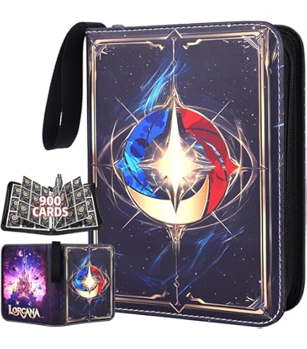 Amazon.com: Ravensburger Disney Lorcana TCG Portfolio featuring Lorcana Card-Back  Artwork | Holds Up to 252 Cards | Premium Storage | Stylish Protection |  Ideal for Collectors & Players