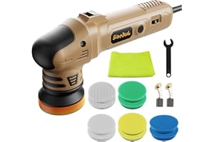 Mini Polishing Machine Buffer Rotary Polisher Auto Detailing Superpolish,3inch Car Polishers and Buffers with 8mm Random Orbi