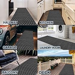 Custom Size Backed Non-Slip Area Rugs Runner, Easy