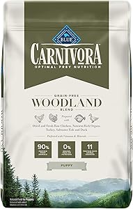 Blue Buffalo Carnivora Optimal Prey Nutrition High Protein, Grain Free Natural Puppy Dry Dog Food, Woodland Blend 10lb