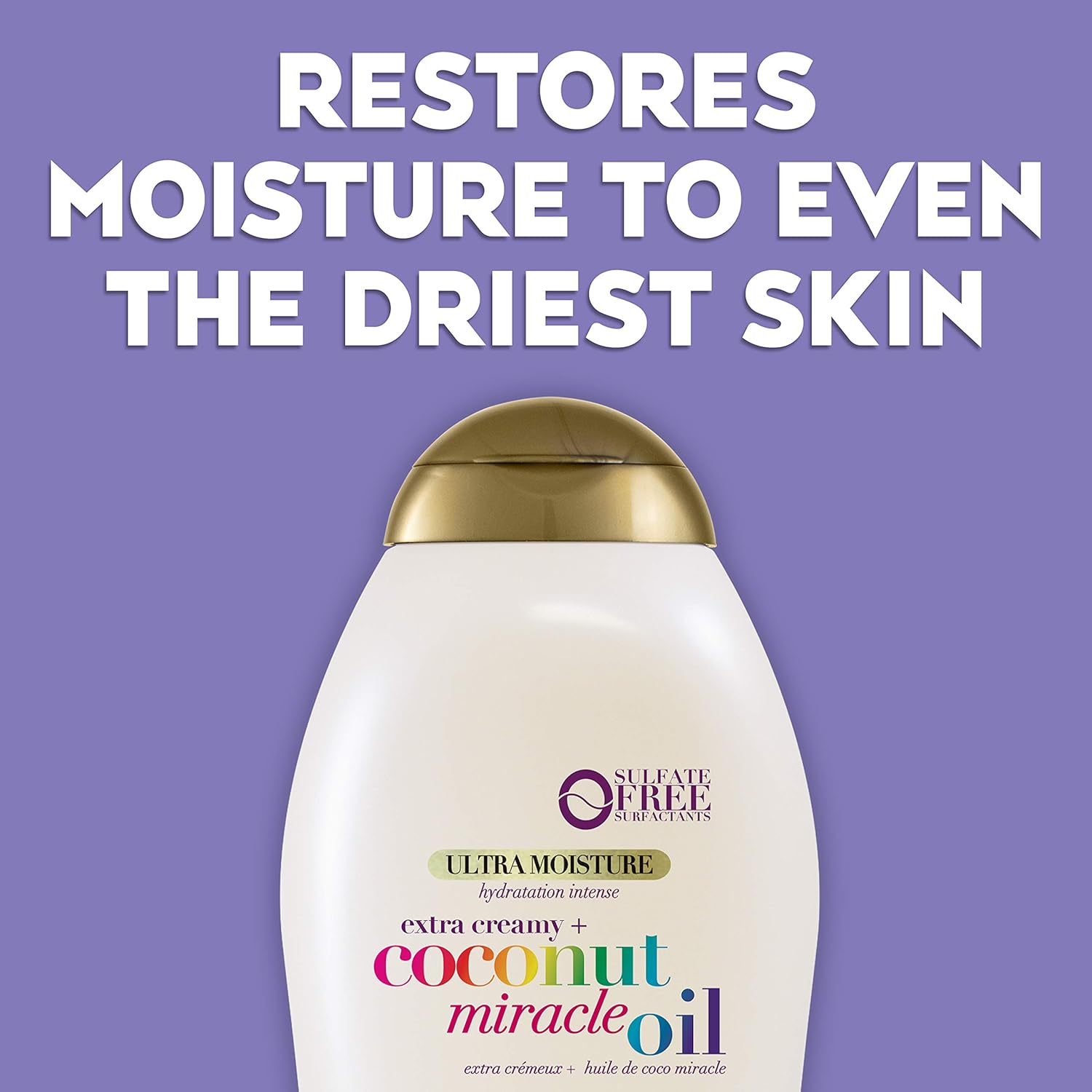 OGX Extra Creamy + Coconut Miracle Oil Ultra Moisture Body Wash, 19.5 Ounce : Beauty