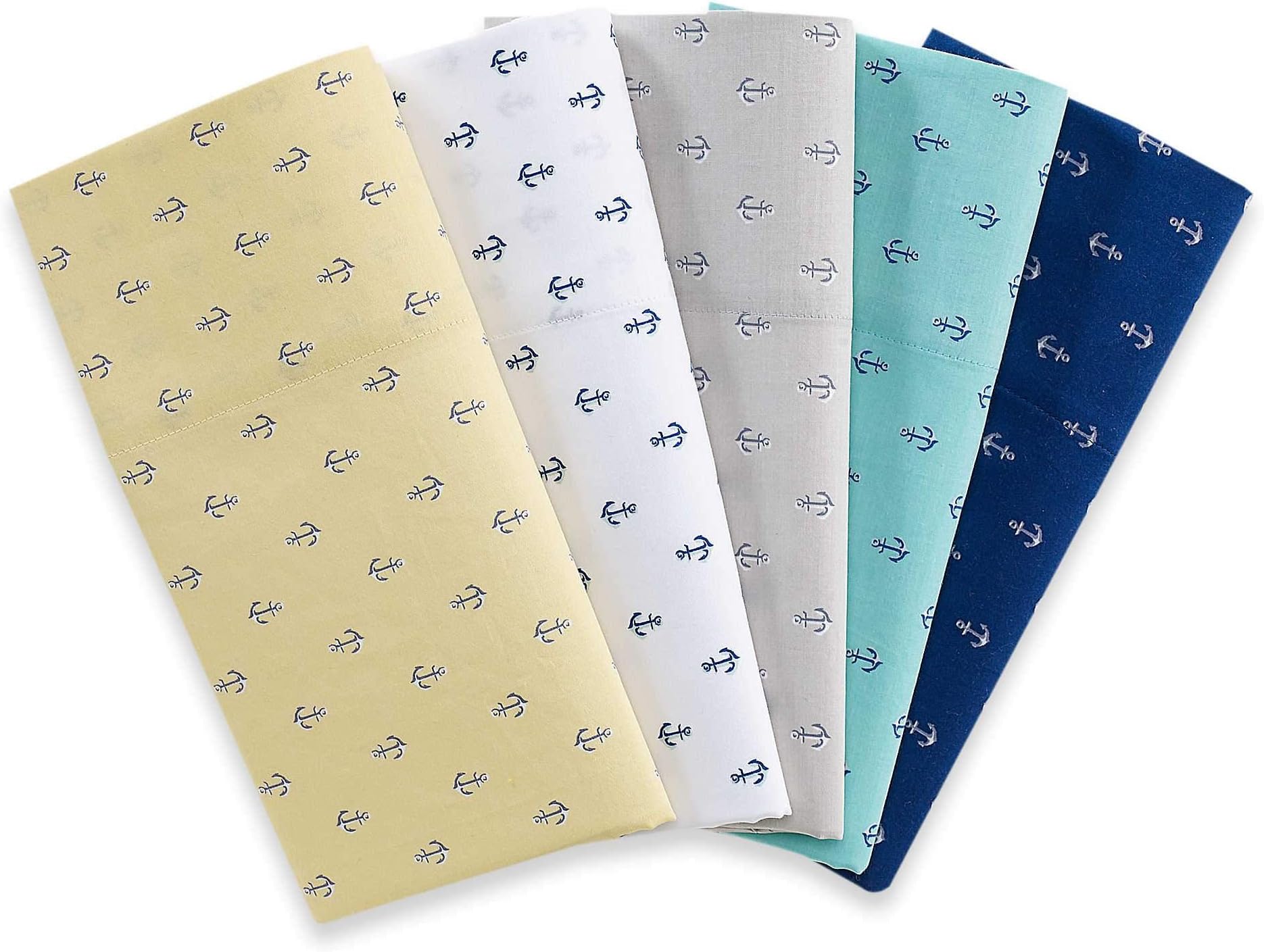 Coastal Life 300 Thread Count Anchors Printed Sheet Set YELLOW / King