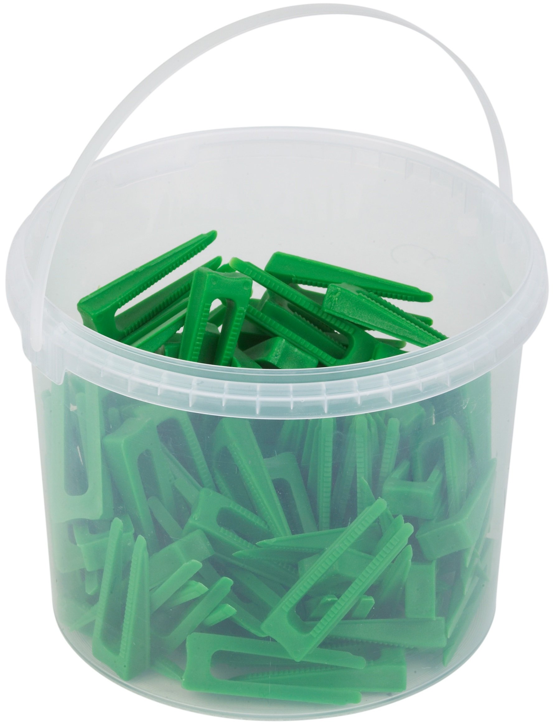 Meister Spare Wedges for Levelling System, Pack of 100 ✓ Delivered in Bucket ✓ Tile Thickness 7-15 mm | Tile Levelling Tool with Pull Tab | Laying with Wedges | 4423300