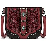 Montana West Crossbody Bags for Women Western Tooled Embroidered Purse