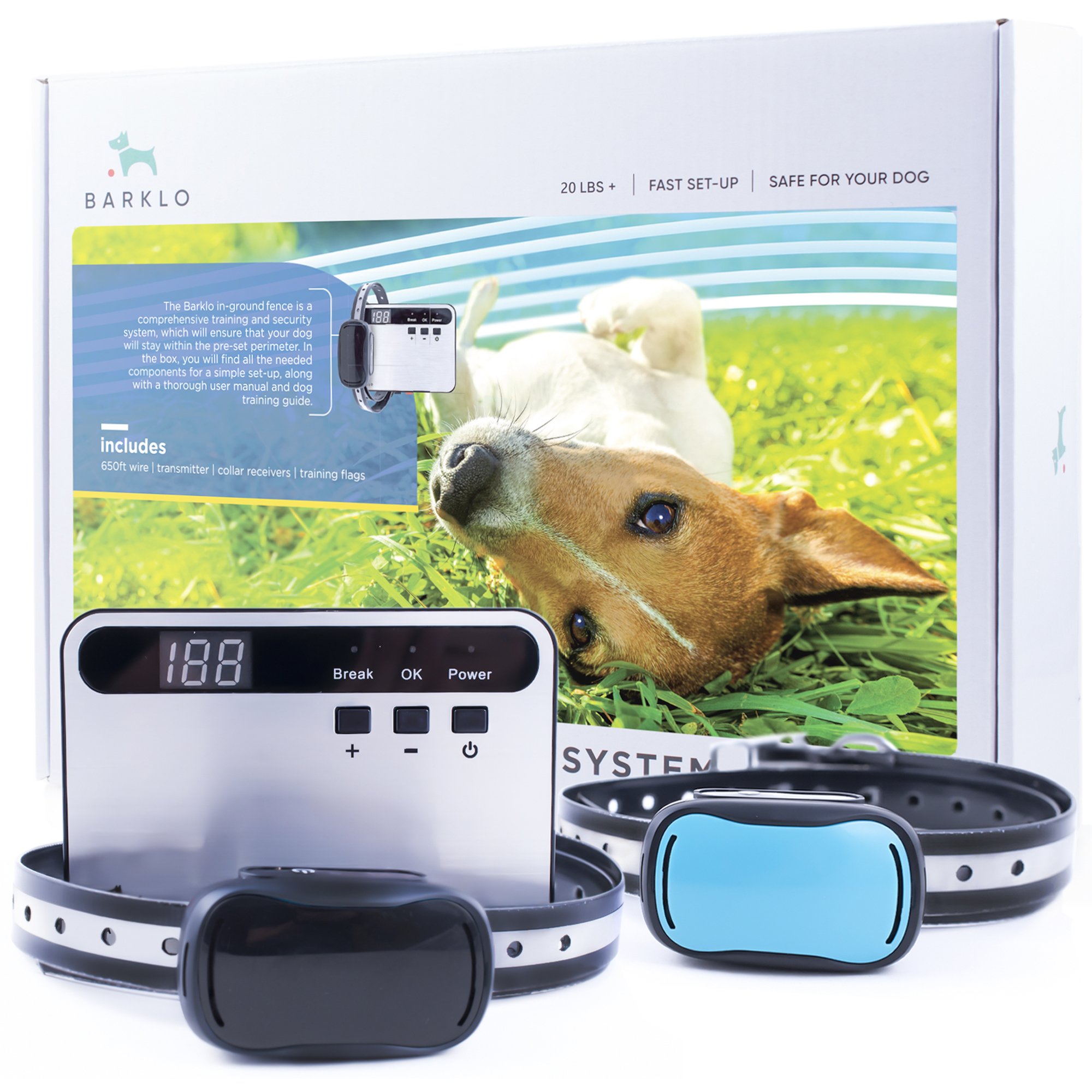 Barklo Invisible Electric Fence for Dogs Underground Pet Perimeter