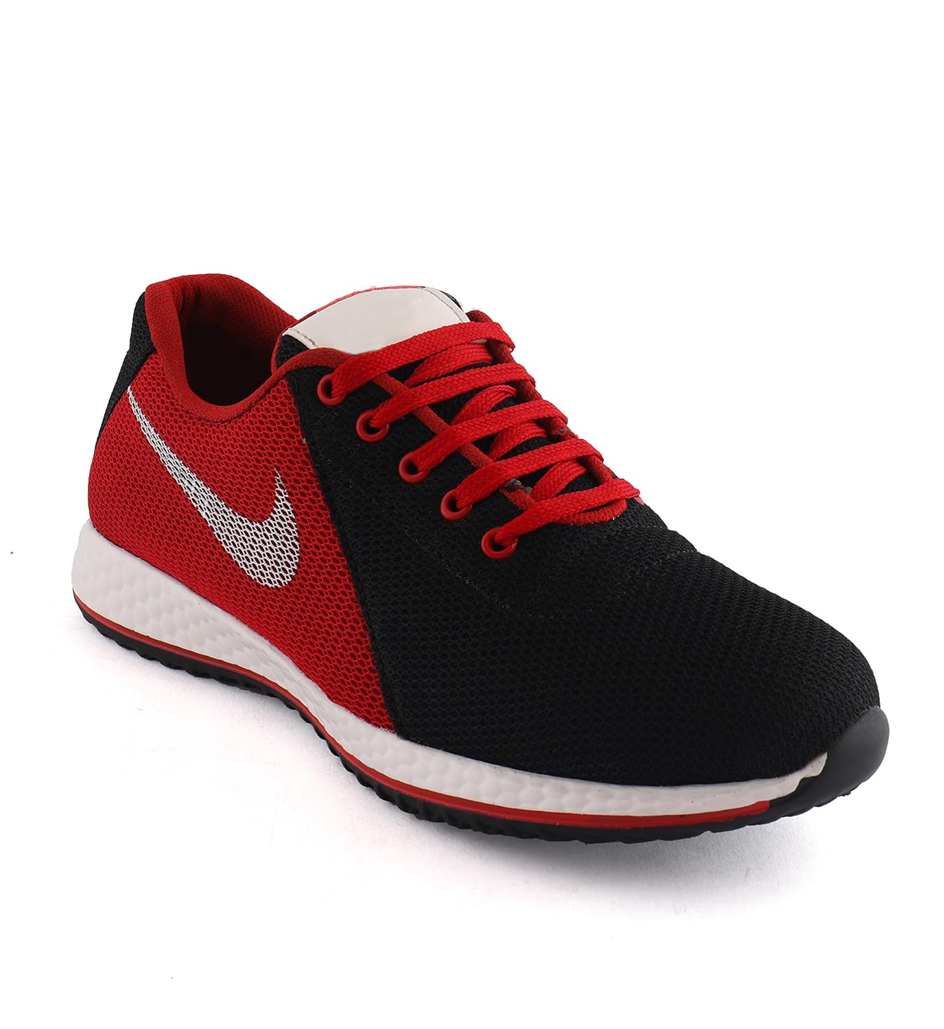 redfoot unisex red leather running shoes