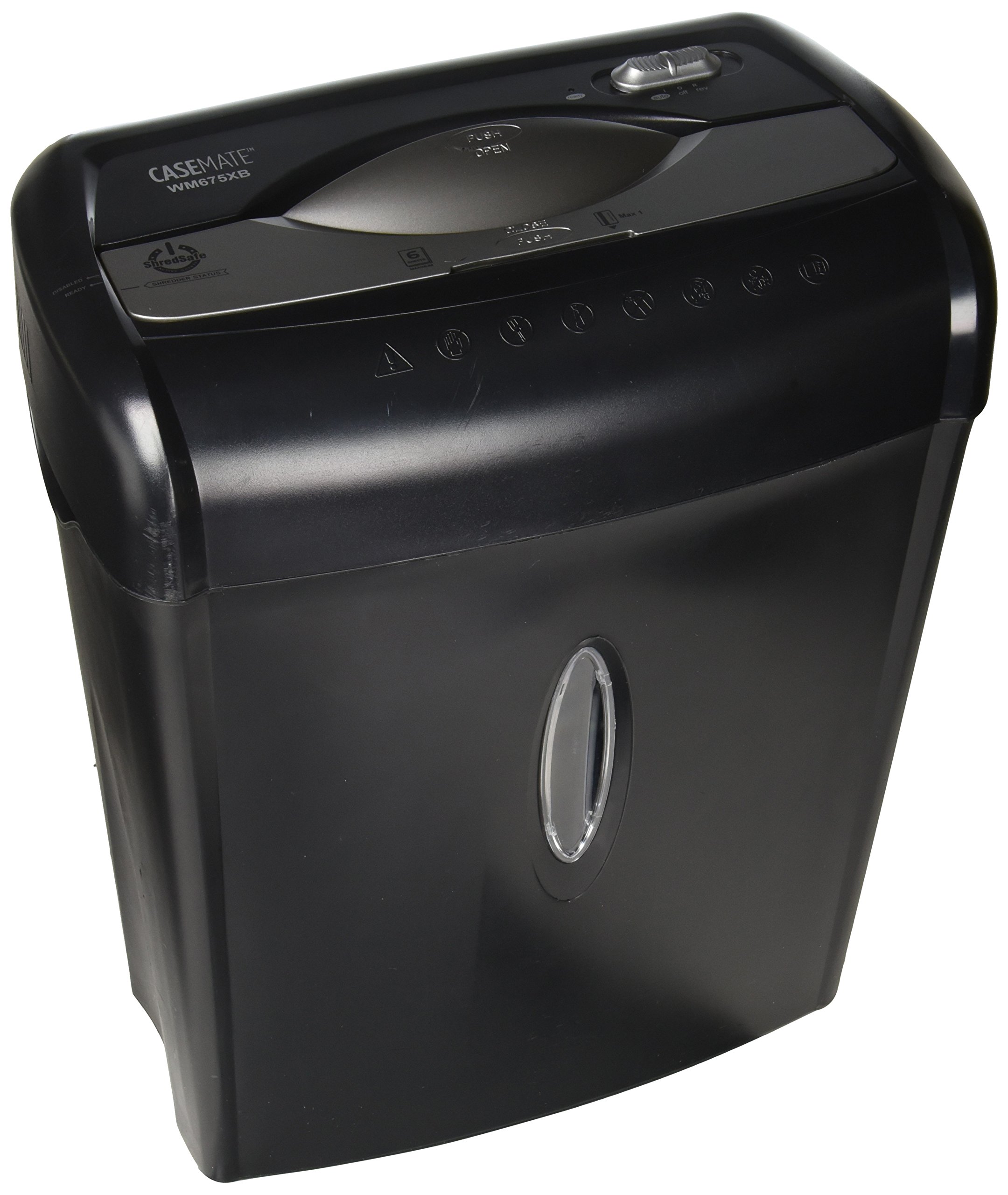 Casemate WM675XBC 6-Sheet Crosscut with Easy Lift Handle, Refurbished Shredder