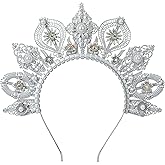 COSUCOS Sun Goddess Halo Crown - Boho Spiked Sunburst Goddess Headpiece Bohemian Headwear for Women Renaissance Costume