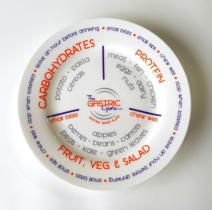Portion Control Plate Fine Bone China The Gastric Band Portion Control Plate Developed by a