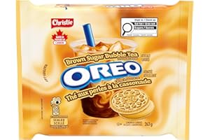 Oreo Brown Sugar Bubble Tea Flavoured Cookies, 263g, Baked in Canada