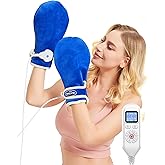 Electric Heated Mittens for Hands & Fingers - Heated Gloves & Hand Warmer for Carpal Tunnel Arthritis Tendonitis Pain Relief - Auto Shut Off Therapy Mittens for Men Women,86-158℉ (A Pair)