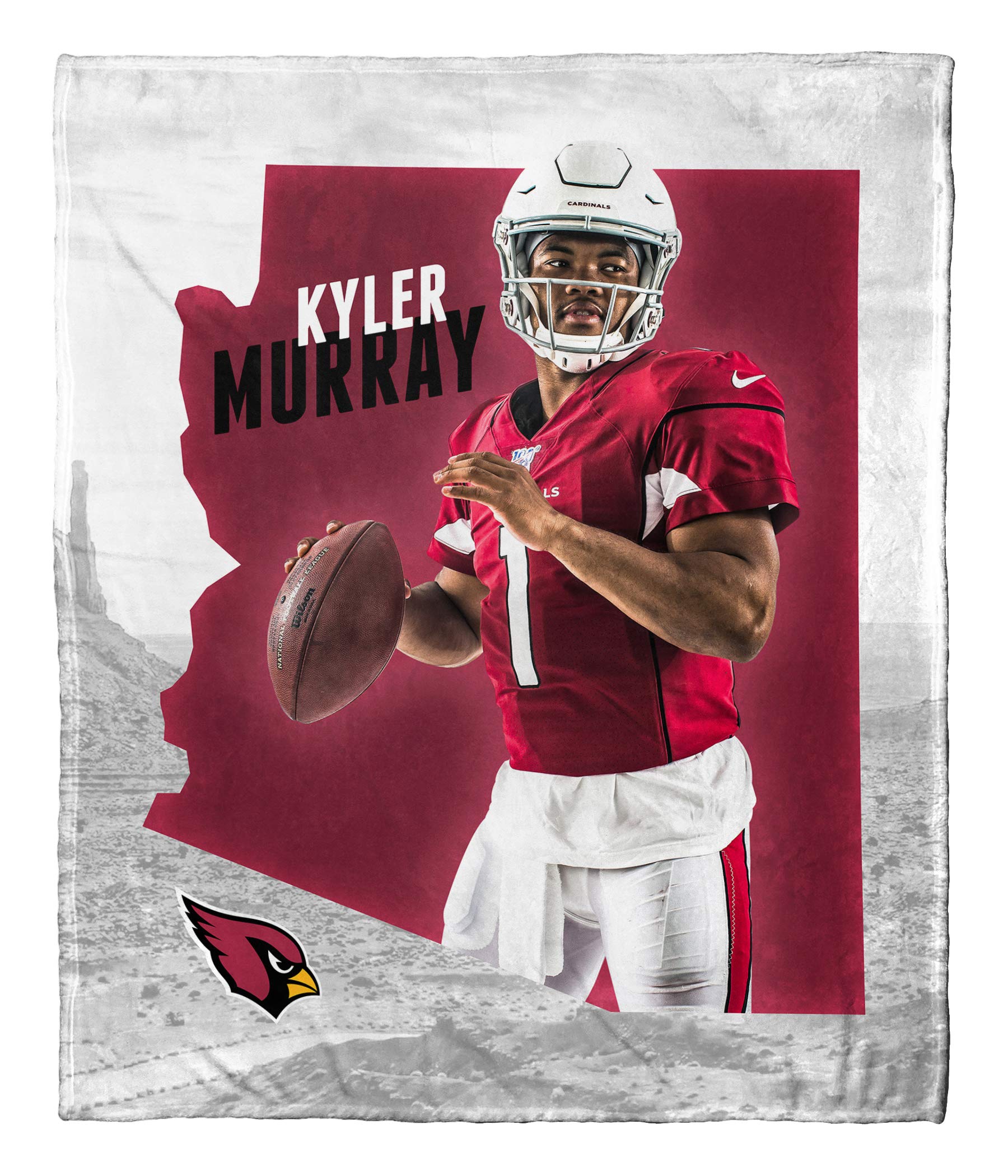 Kyler Murray Arizona Cardinals NFL Silk Touch 50" x 60" Throw Blanket