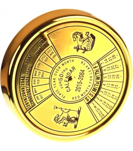 カレンダー・スケジュール Kikkerland 50 Year Calendar Amazon.com : Kikkerland 50 Year Calendar Paperweight (CAL50