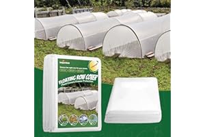 kopotma 10Ftx50Ft Winter Plant Covers Freeze Protection, Raised Garden Bed Cover for Winter, Frost Cloths for Outdoor Plants Plant Blankets Frost Covers Floating Row Cover