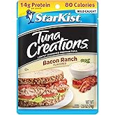 StarKist Tuna Creations Bacon Ranch, 2.6oz Pouch, 1-Pack | 14g Protein Per Serving, Wild Caught, Shelf Stable Seafood, Gluten &amp; Soy Free, Kosher, No Draining, Ready for Salads